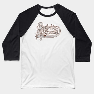 Defunct Spirits of St. Louis ABA Basketball 1975 Baseball T-Shirt